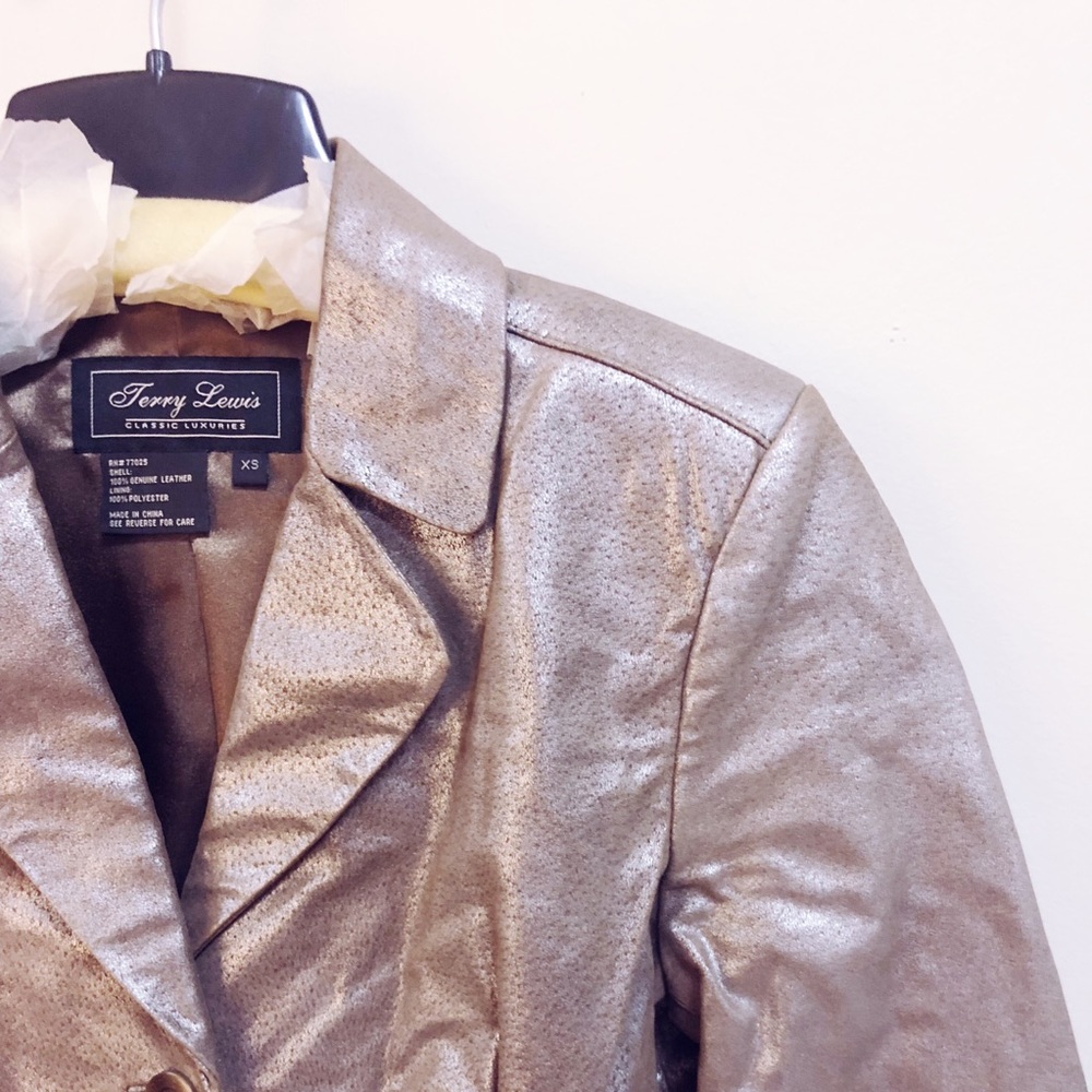 100% Genuine Leather Jacket by Terry Lewis